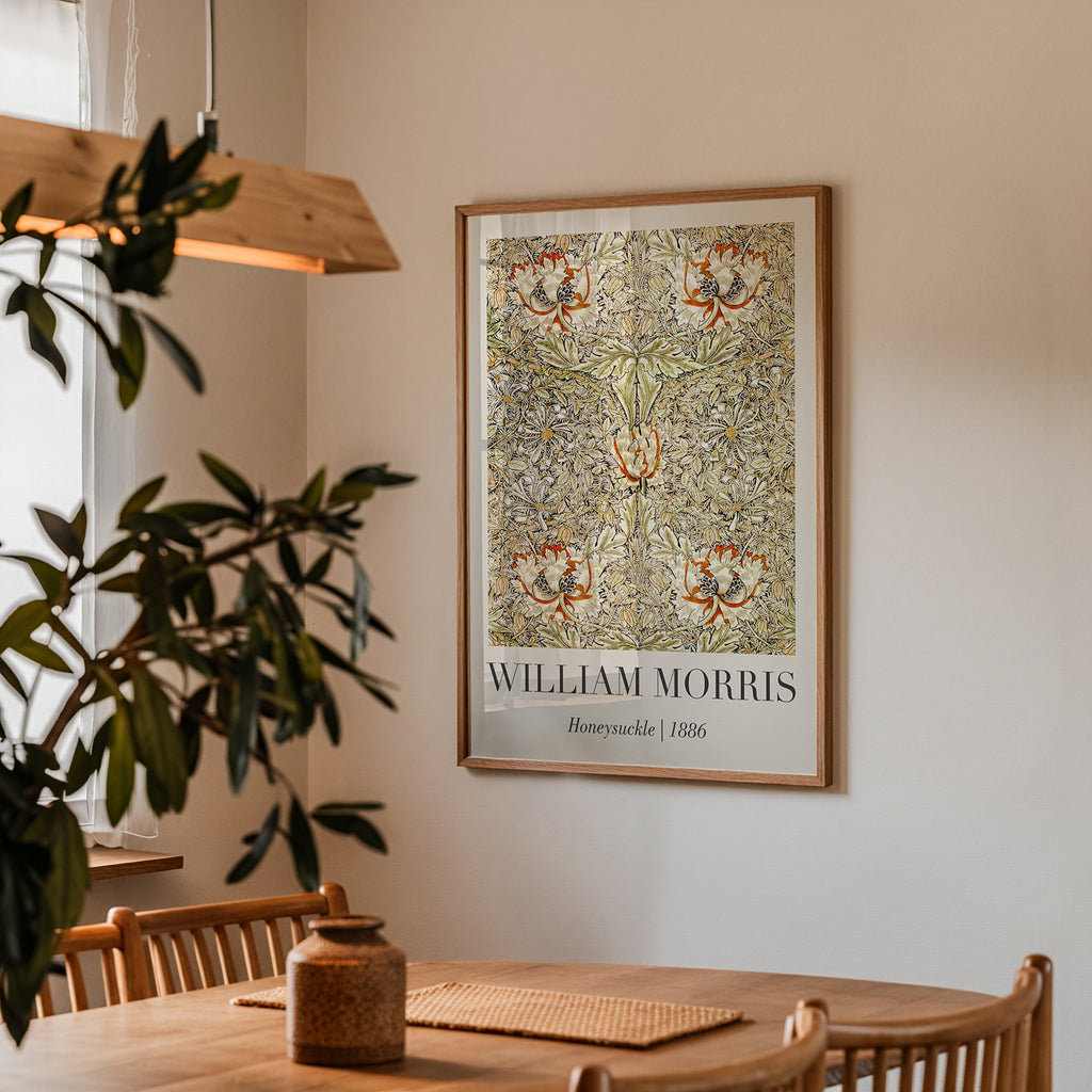 William Morris Honeysuckle – affisch med stilfullt motiv från Bozetto i hög kvalitet