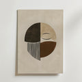 Abstract Face Circle – stilfullt konsttryck från Bozetto, tryckt på matt finpapper