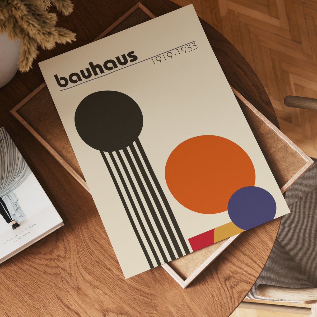 Bauhaus Geometric Art – affisch med snyggt motiv, köp enkelt hos Bozetto i flera storlekar