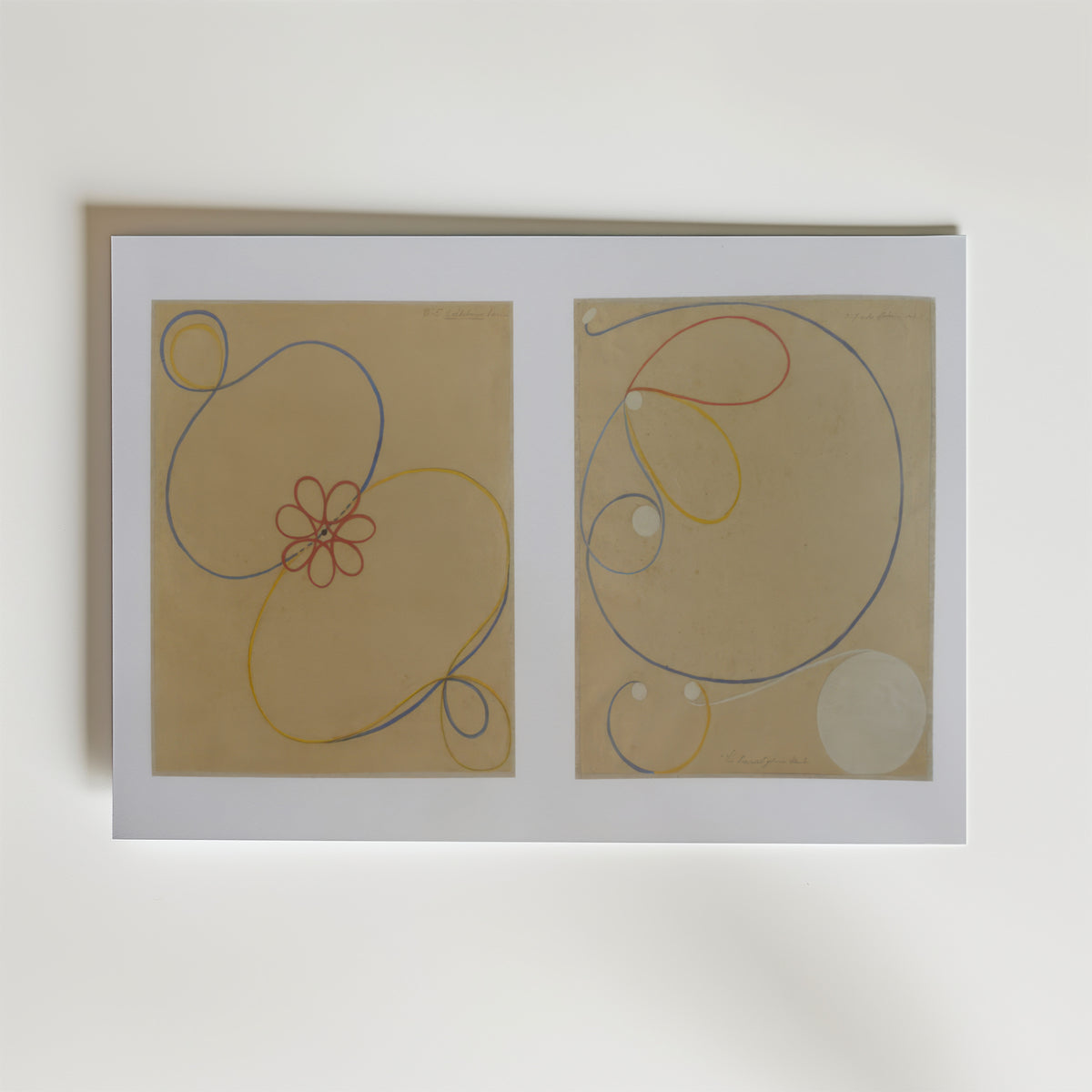 Hilma af Klint The – stilfullt konsttryck från Bozetto, tryckt på matt finpapper
