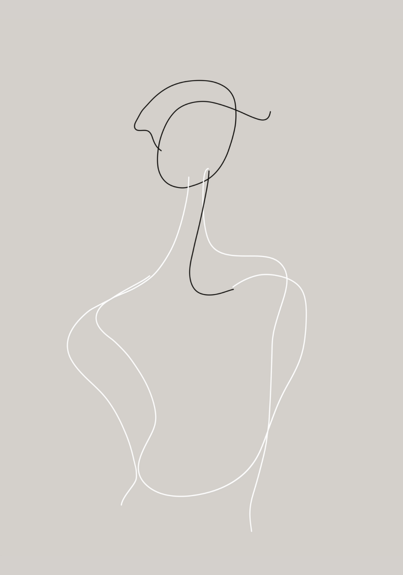 Elegant Contour Poster