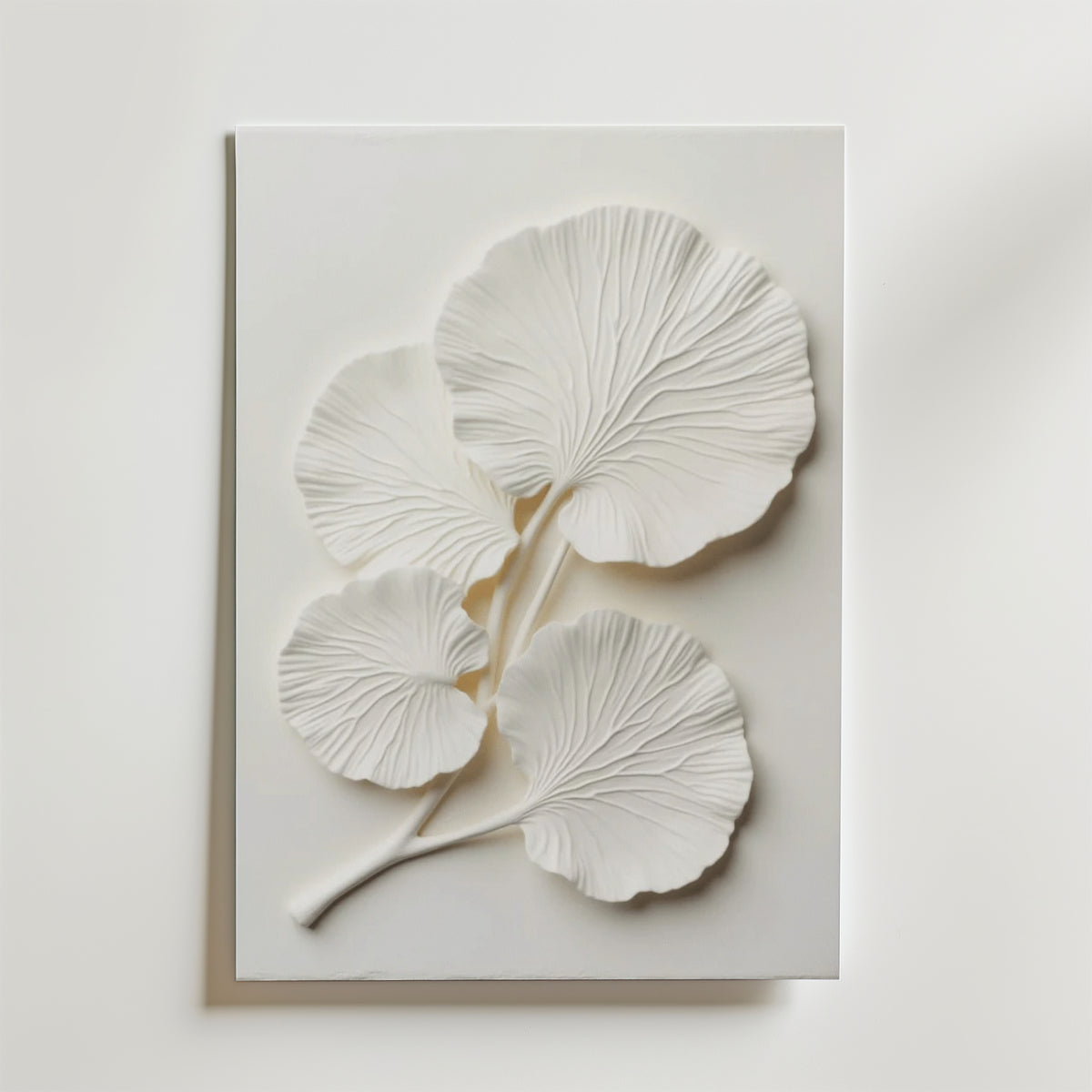 Ginkgo Leaf Textured No.2 – stilfullt konsttryck från Bozetto, tryckt på matt finpapper