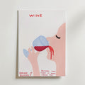 Drink Wine Quickly – stilfullt konsttryck från Bozetto, tryckt på matt finpapper