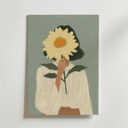 Hidden sunflower No.2 – stilfullt konsttryck från Bozetto, tryckt på matt finpapper