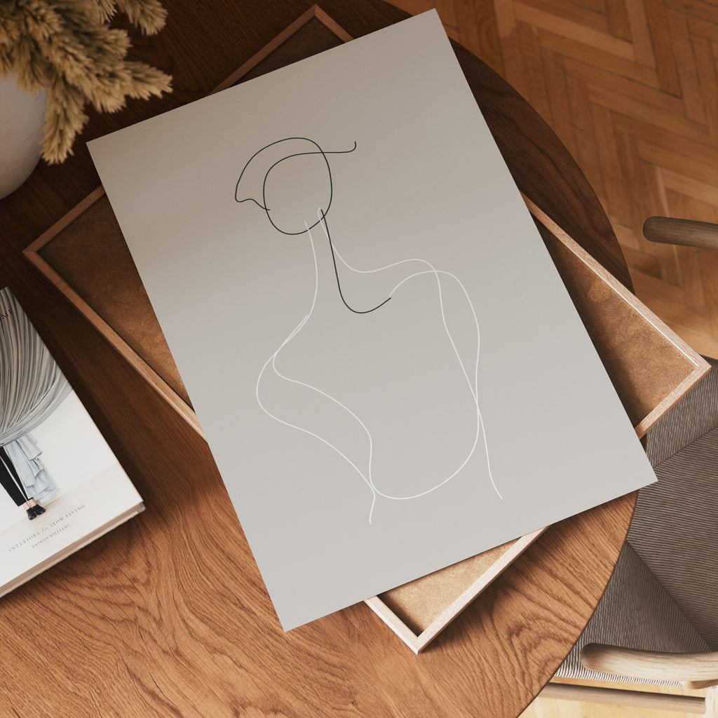 Elegant Contour – affisch med snyggt motiv, köp enkelt hos Bozetto i flera storlekar