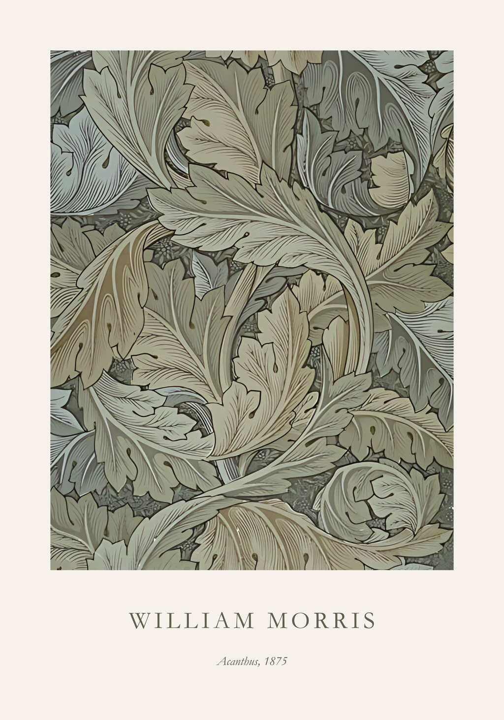 William Morris Acanthus poster visad rakt fram – Bozetto affisch i hög tryckkvalitet
