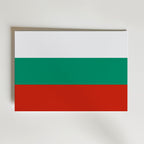 Bulgaria National Flag Poster – modern konst och stilren konsttryck för hemmet hos Bozetto