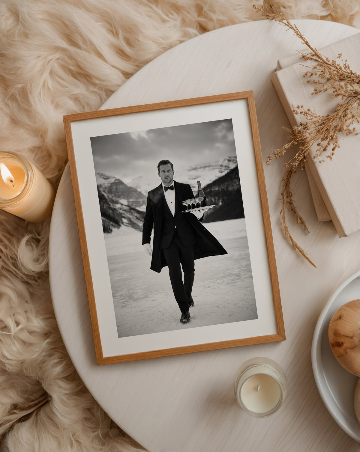 Alpine Service Elegance – affisch med stilfullt motiv från Bozetto i hög kvalitet