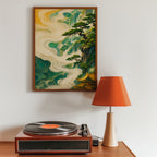 Jade Cascade poster i stilrent hem med modern inredning – köp enkelt hos Bozetto