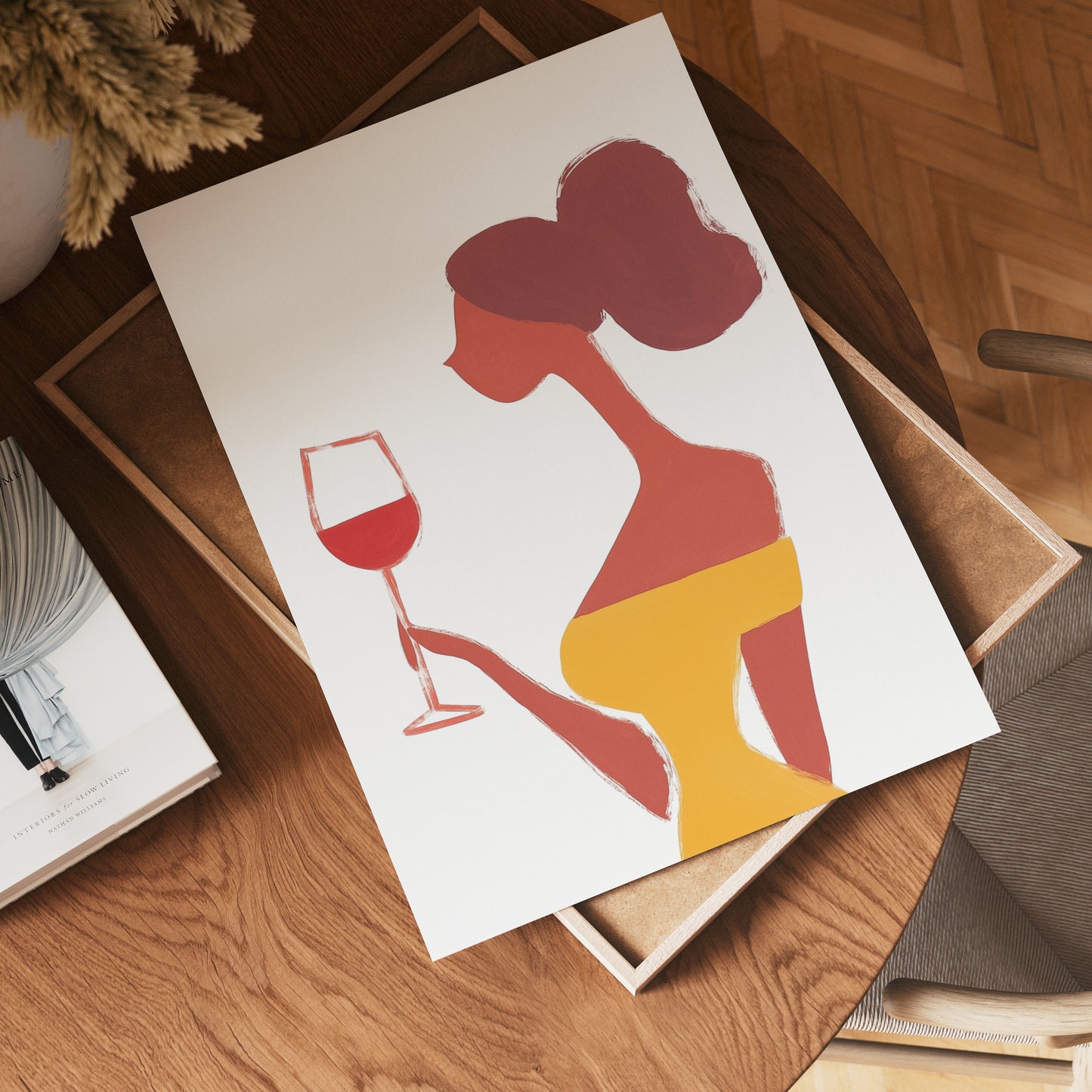 Lady in Yellow Poster