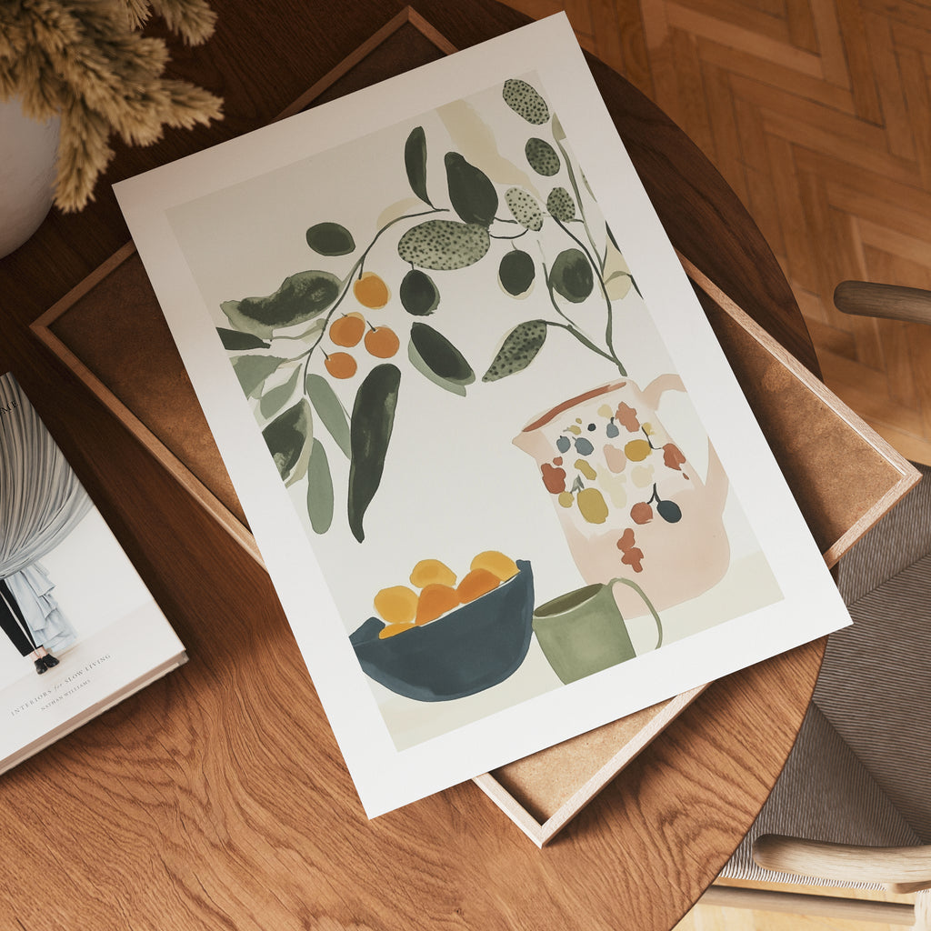 Citrus Table poster visad rakt fram – Bozetto affisch i hög tryckkvalitet i hög tryckkvalitet