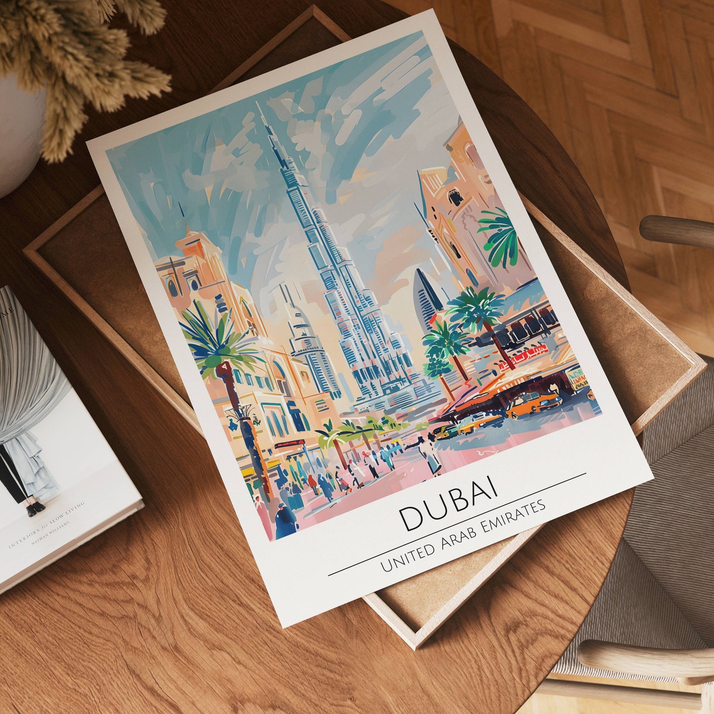 Dubai Skyline Mirage Poster