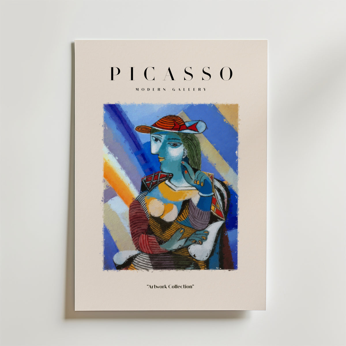 Picasso Femme Abstraite – stilfullt konsttryck från Bozetto, tryckt på matt finpapper