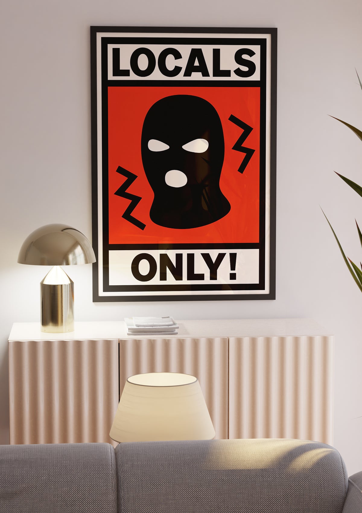 Locals Only poster visad rakt fram – Bozetto affisch i hög tryckkvalitet i hög tryckkvalitet