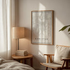 Karlstad Karta poster i stilrent hem med modern inredning – köp enkelt hos Bozetto