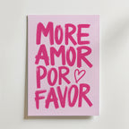 More Amor Por Favor – stilfullt konsttryck från Bozetto, tryckt på matt finpapper
