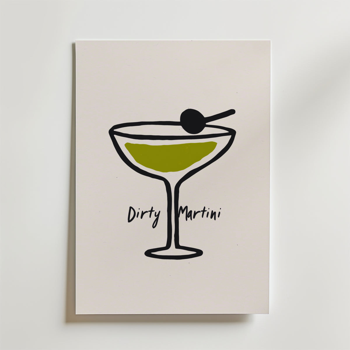 The Dirty Pour – stilfullt konsttryck från Bozetto, tryckt på matt finpapper i hög tryckkvalitet