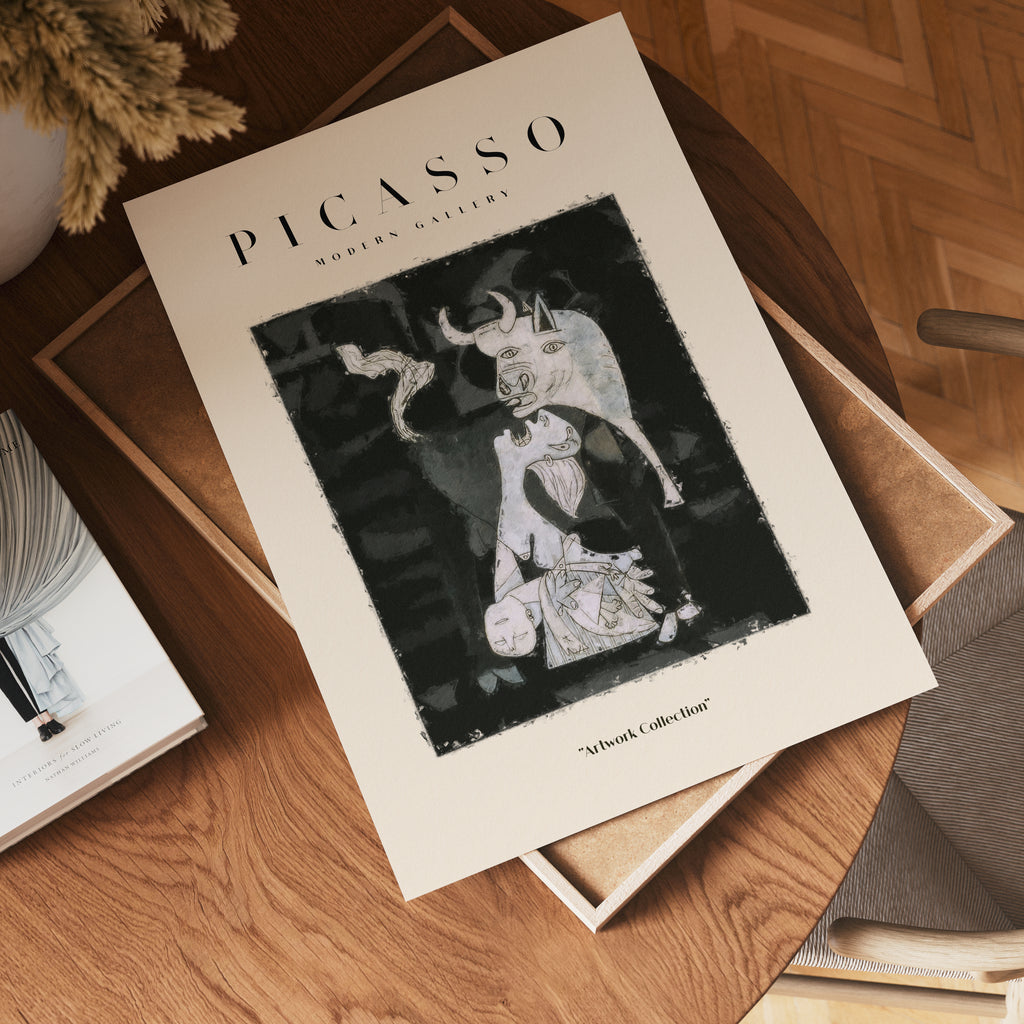 Picasso Beast Of Sorrows – affisch med stilfullt motiv från Bozetto i hög kvalitet