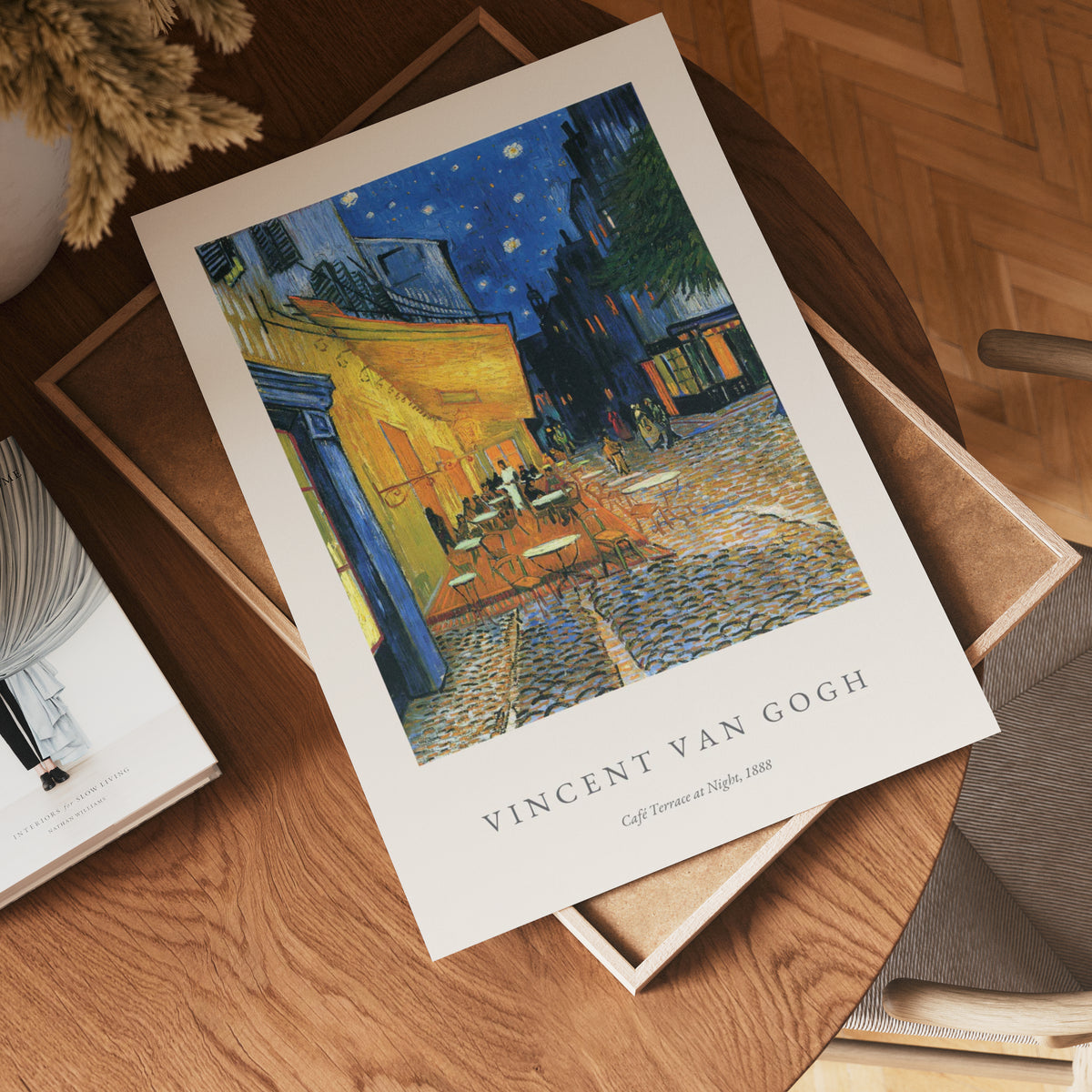 Van Gogh Cafe Terrace At – affisch med stilfullt motiv från Bozetto i hög kvalitet