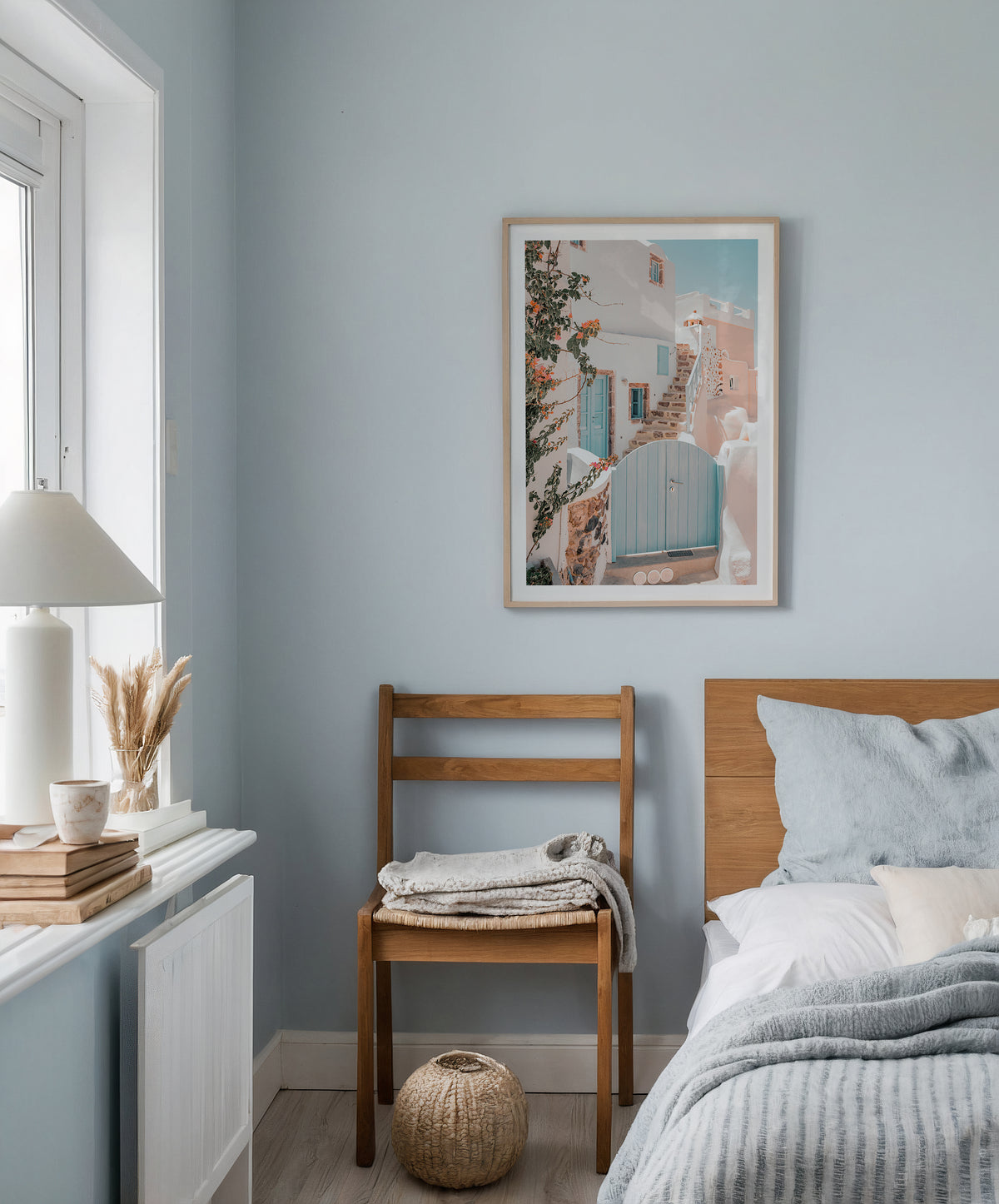 Mockup av Pastel Island Entrance affisch på vägg – köp enkelt hos Bozetto i hög kvalitet
