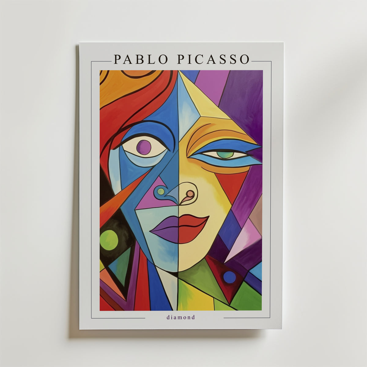 Picasso Faces of Thought – stilfullt konsttryck från Bozetto, tryckt på matt finpapper
