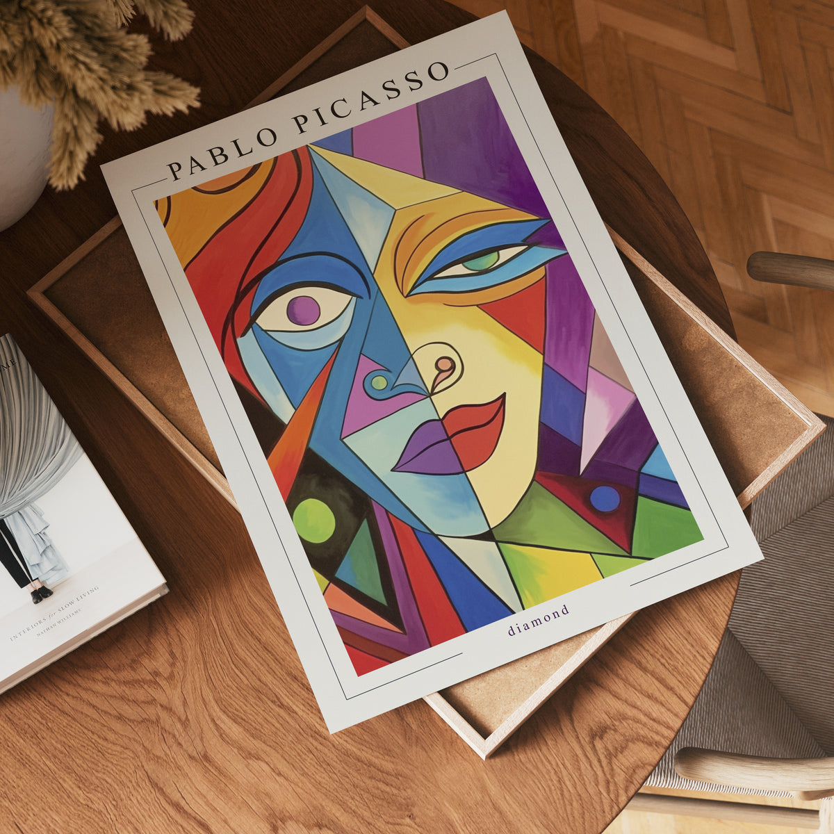 Picasso Faces of Thought – affisch med stilfullt motiv från Bozetto i hög kvalitet