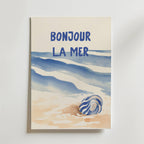 Bonjour La Mer – stilfullt konsttryck från Bozetto, tryckt på matt finpapper i hög tryckkvalitet