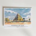 Pyramids of Giza – stilfullt konsttryck från Bozetto, tryckt på matt finpapper i hög tryckkvalitet