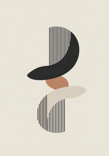 Modern Shapes Rhythm Poster
