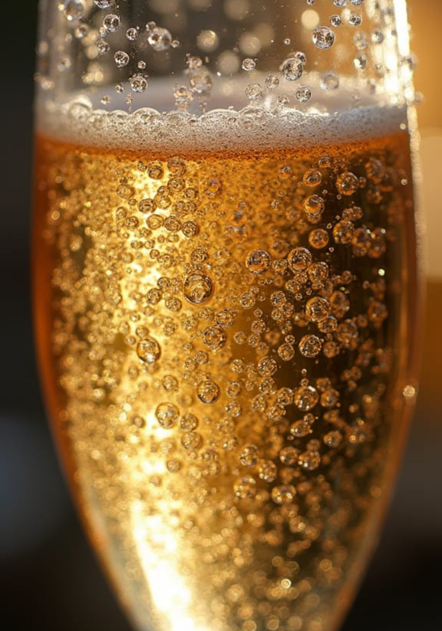 Golden Bubbles Champagne Poster