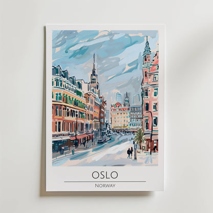 Oslo Historic Avenue Poster