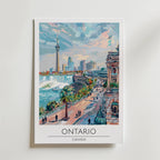 Ontario Skyline Falls – stilfullt konsttryck från Bozetto, tryckt på matt finpapper
