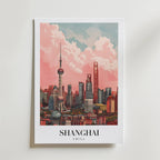 Echoes Of Shanghai – stilfullt konsttryck från Bozetto, tryckt på matt finpapper