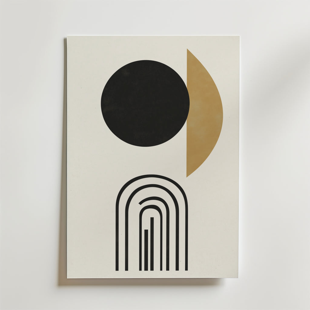 Modern Celestial Forms – stilfullt konsttryck från Bozetto, tryckt på matt finpapper