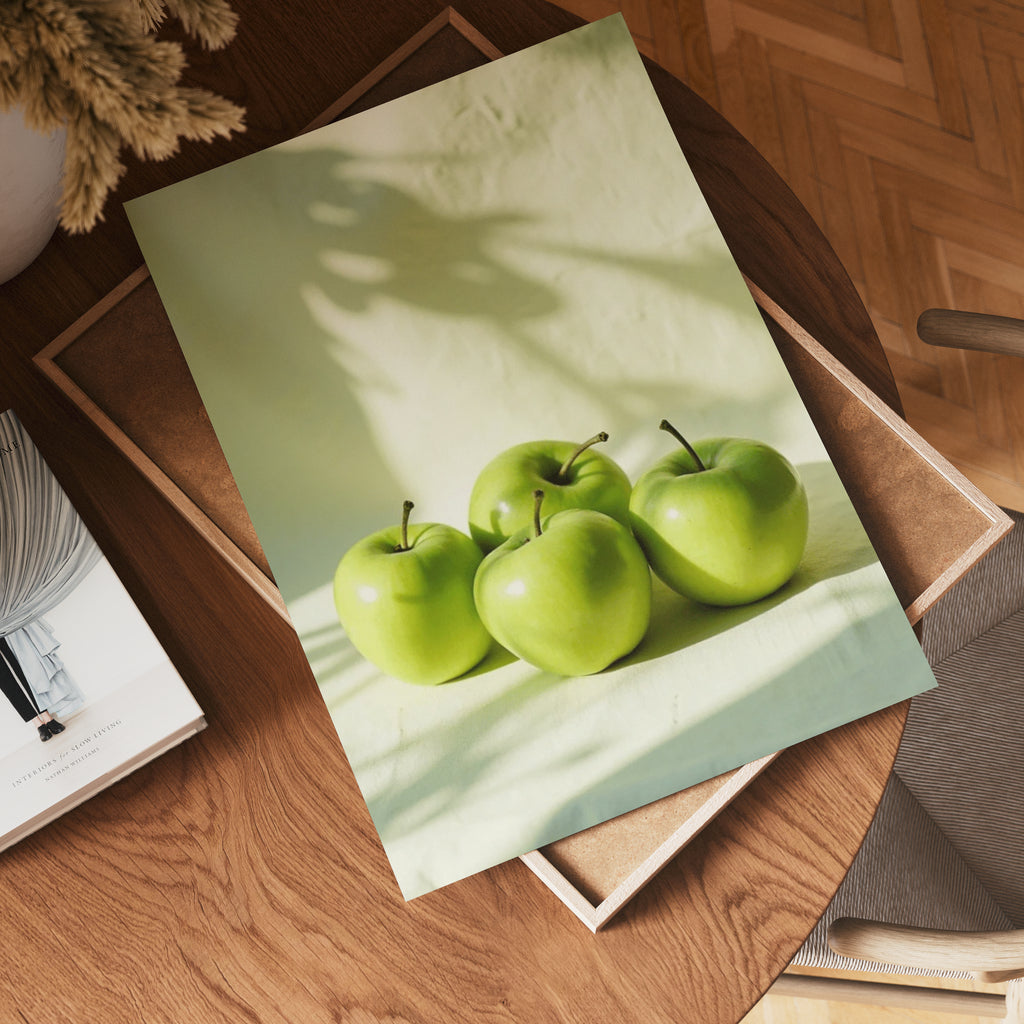Green Apple – affisch med snyggt motiv, köp enkelt hos Bozetto i flera storlekar