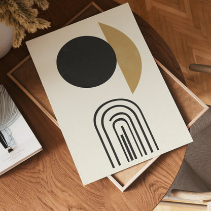 Modern Celestial Forms Poster