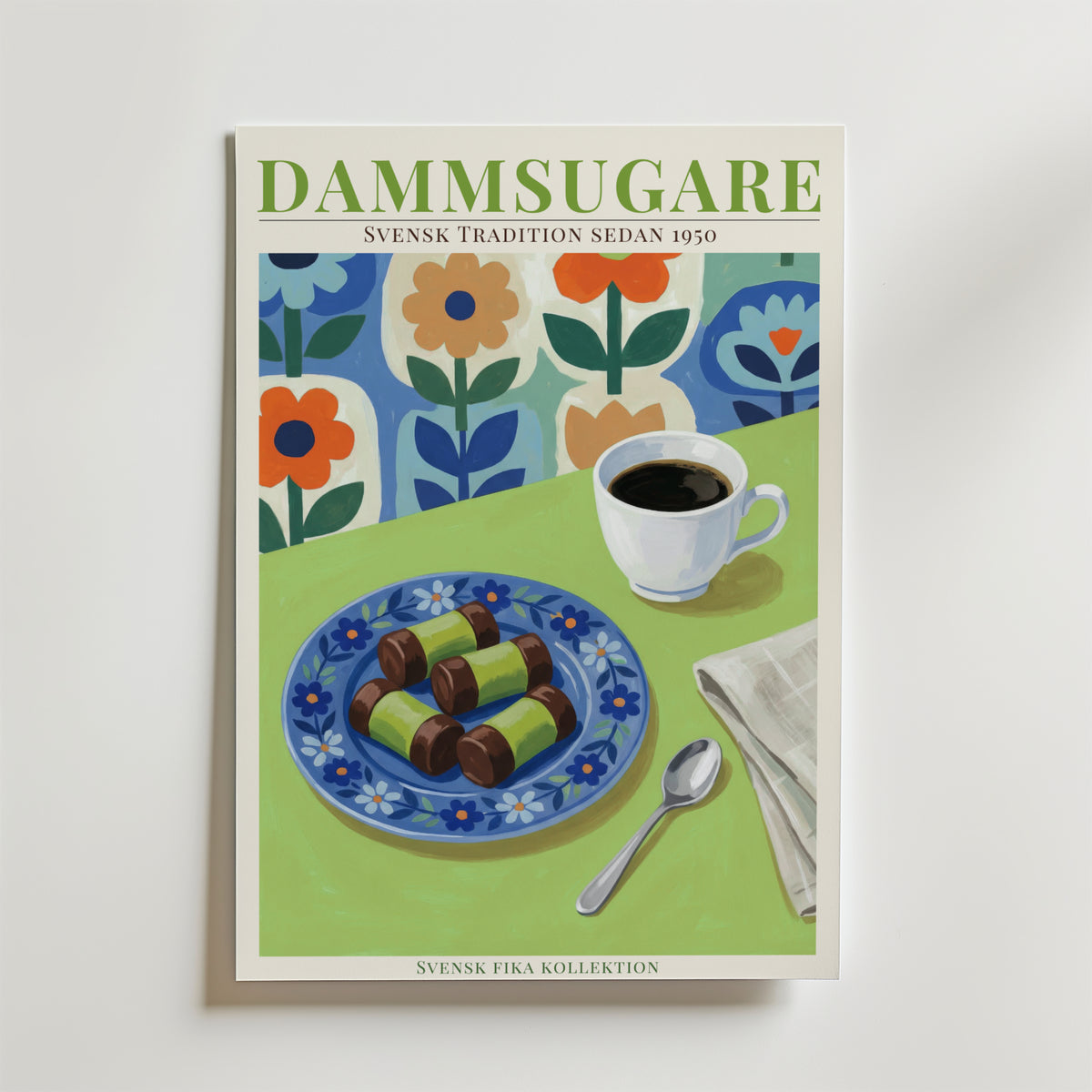 Dammsugare (Punchrulle) – stilfullt konsttryck från Bozetto, tryckt på matt finpapper