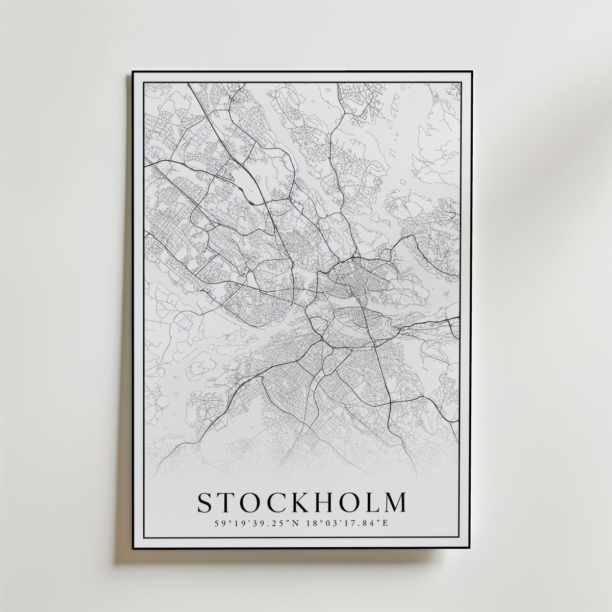 Storleksguide för Stockholm Karta – välj din favoritstorlek och beställ hos Bozetto