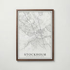 Stockholm Karta poster i flera storlekar – jämför mått och välj rätt hos Bozetto