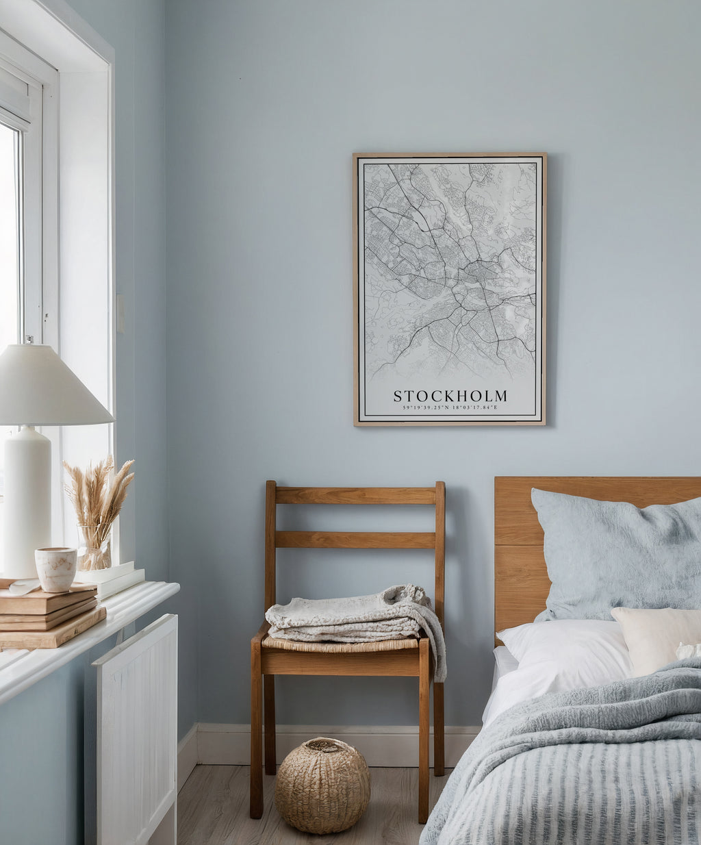 Stockholm Karta poster i stilrent hem med modern inredning – köp enkelt hos Bozetto