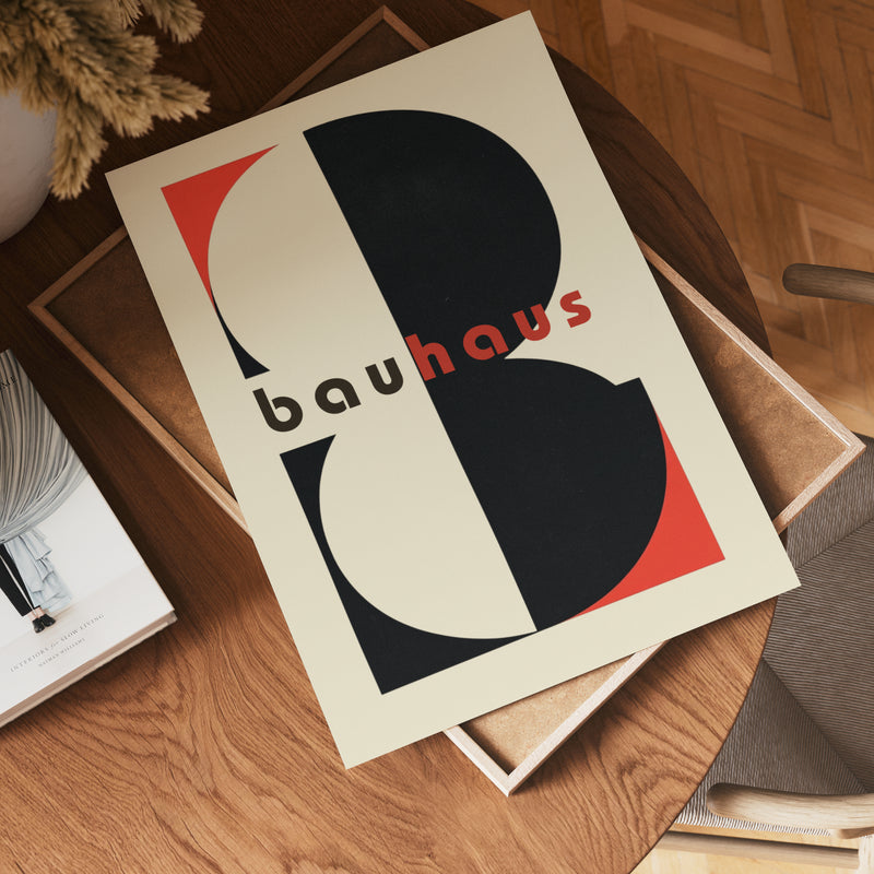 Bauhaus Abstract Typography Poster