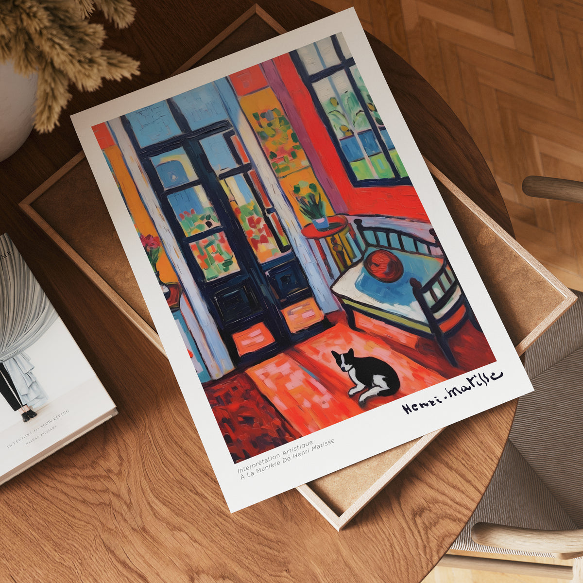 L’Atelier Rouge inspired – affisch med stilfullt motiv från Bozetto i hög kvalitet