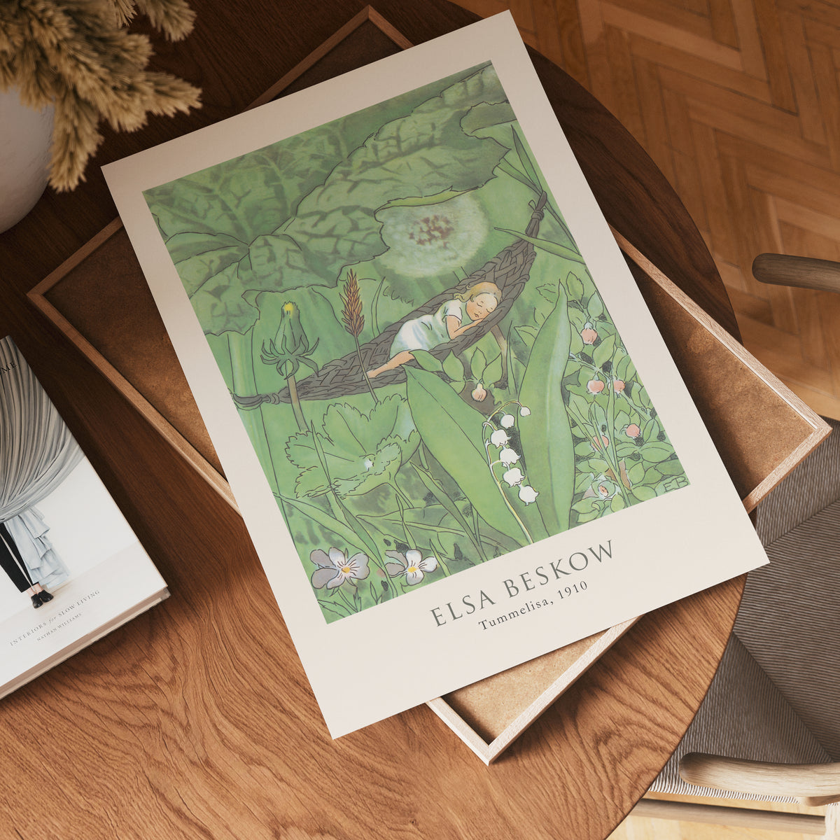 Elsa Beskow Tummelisa 1910 poster visad rakt fram – Bozetto affisch i hög tryckkvalitet