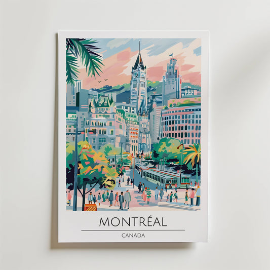 Montreal Cityscape Poster