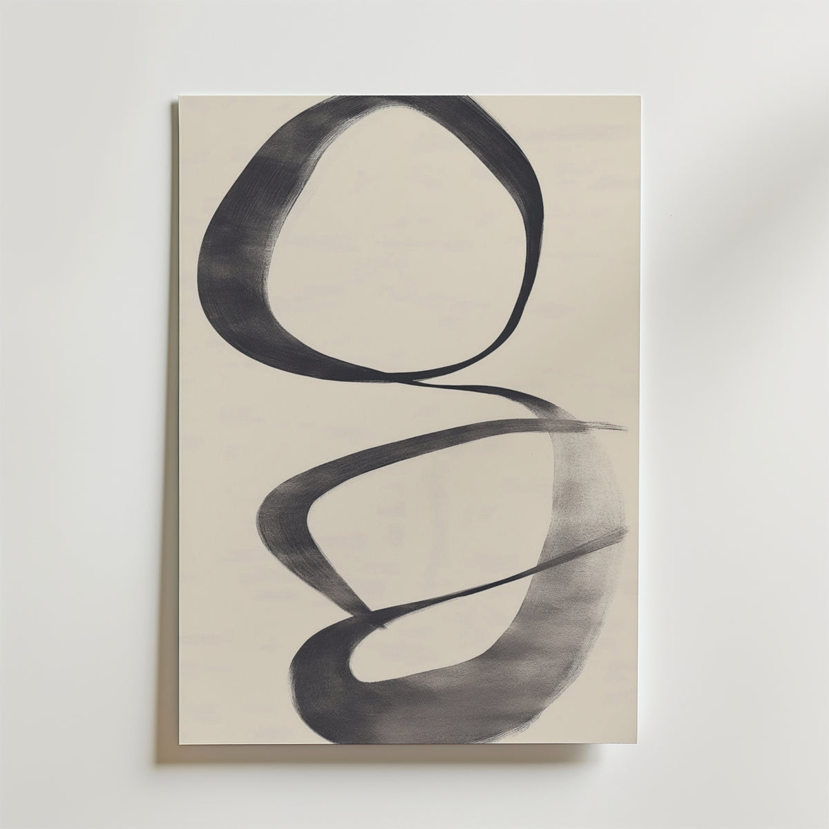 Fluid Curves – stilfullt konsttryck från Bozetto, tryckt på matt finpapper i hög tryckkvalitet