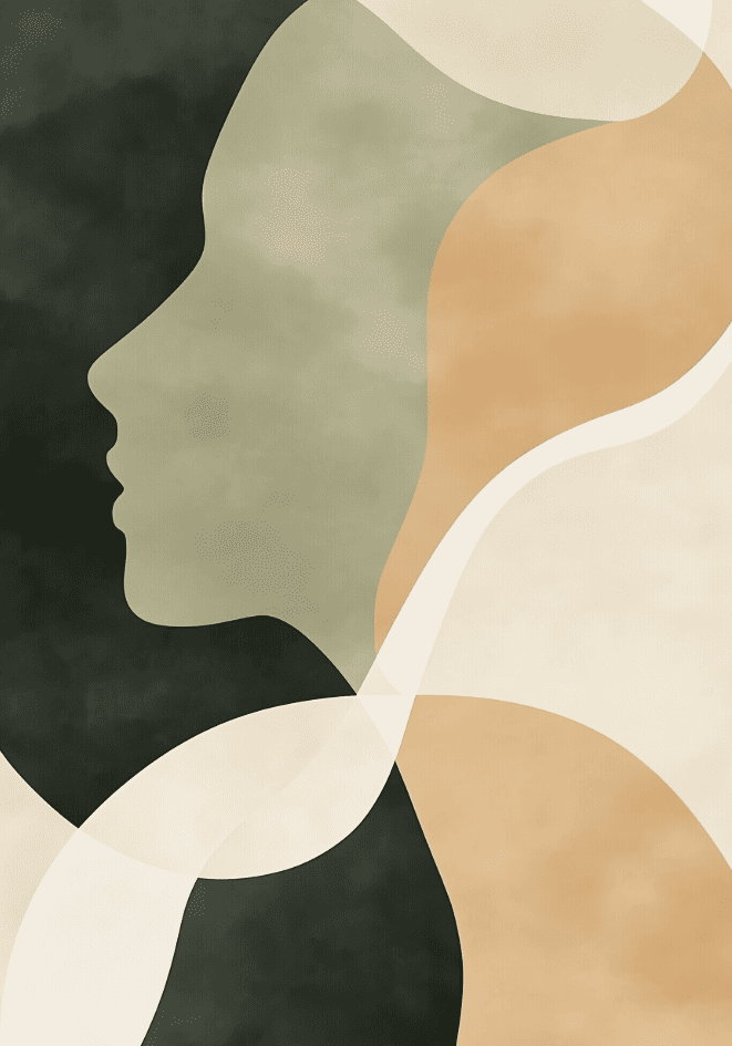 Abstract Face Shape No.2 Poster