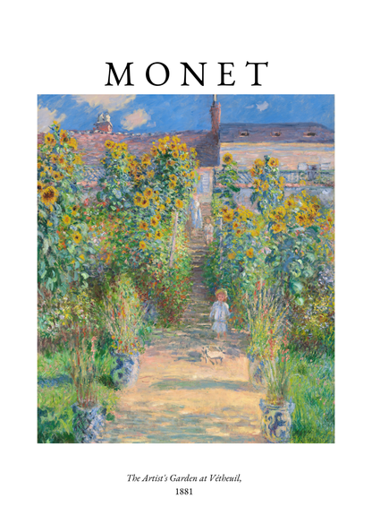 Claude Monet The Artist´s Garden Poster