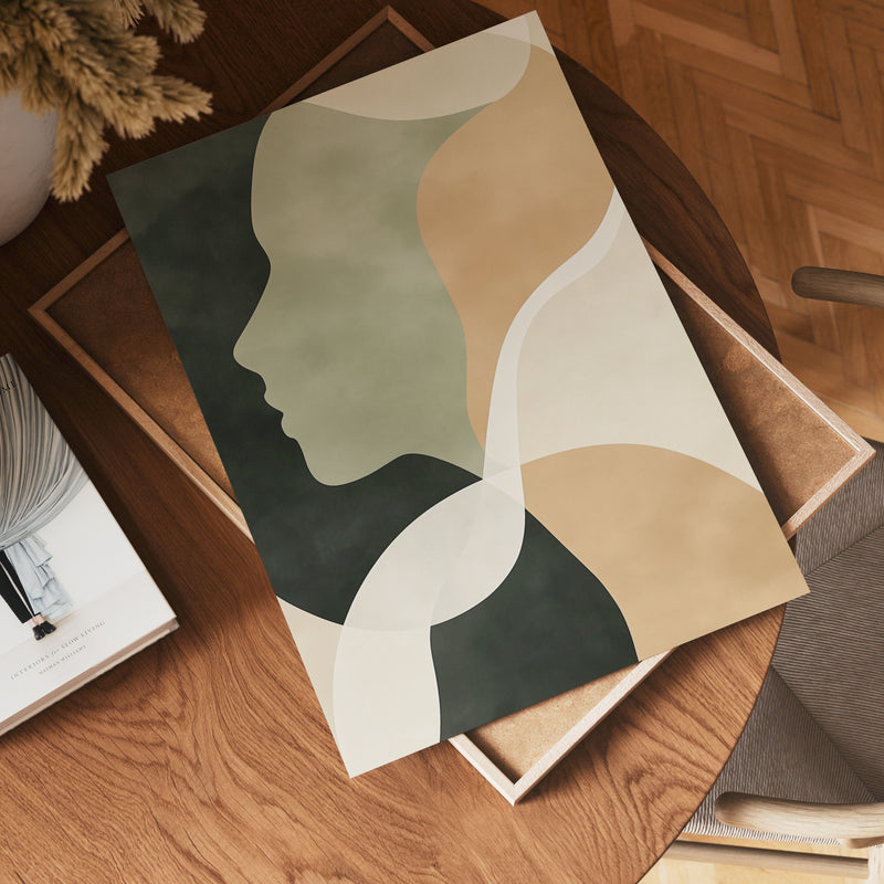 Abstract Face Shape No.2 Poster