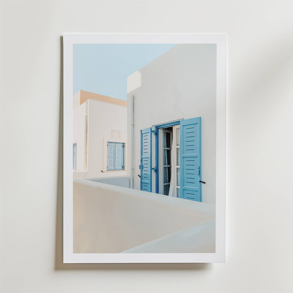 Mediterranean Window Views – stilfullt konsttryck från Bozetto, tryckt på matt finpapper