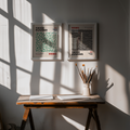 Bundle 2-pack Yayoi Kusama Abstract Vision visualiserad i interiör – postercollection hos Bozetto